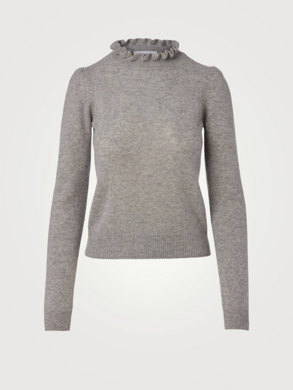 FRAME Josefine Ruffle Neck Cashmere Sweater
